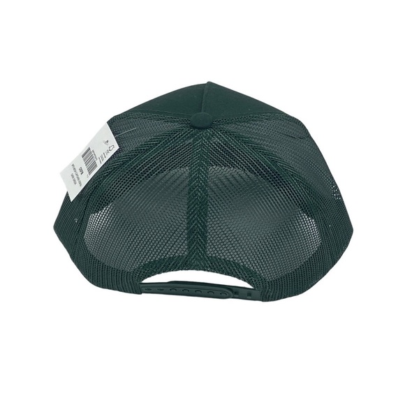 Bass Pro Shops Dark Green Printed Logo Trucker Mesh Hat Snapback Closure NEW - Picture 4 of 10